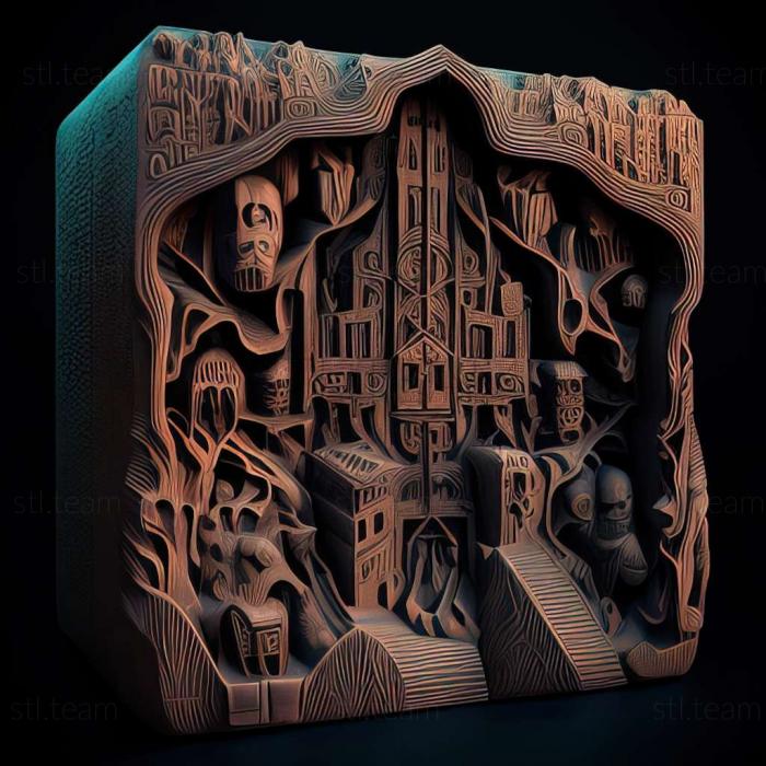 3D model NECROPOLIS A Diabolical Dungeon Delve game (STL)